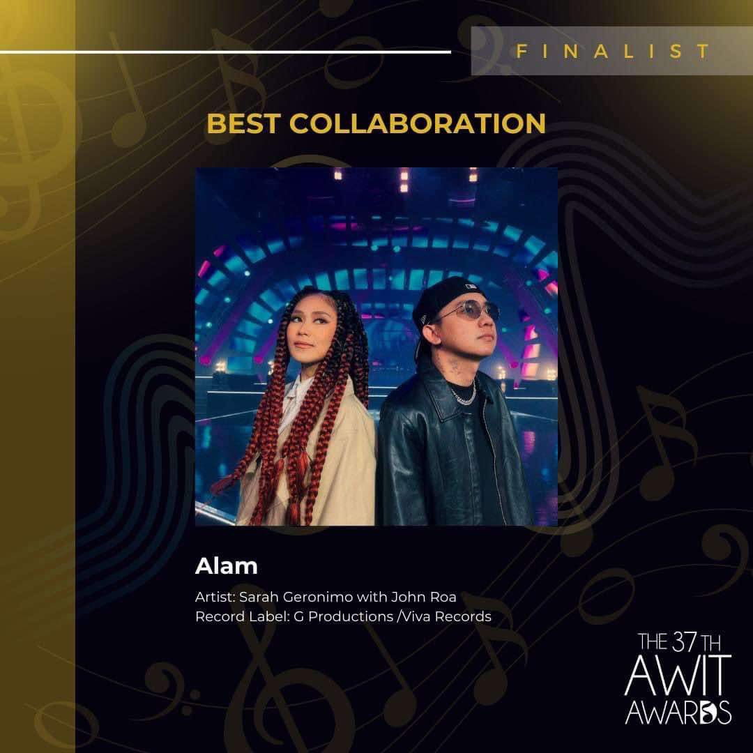 AshMatt_intl's tweet photo. Ey! 4 nominations for the 37th Awit Awards! 🙌🏼

BEST BALLAD RECORDING:
Himig Ng Puso - @JustSarahG

BEST COLLABORATION:
Treading Water (with @Bamboomusiclive)
Alam (with @johnroamusic)

BEST ENGINEERED RECORDING:
Treading Water 

@gproductionsph @viva_records
@mateoguidicelli @itsjinchan