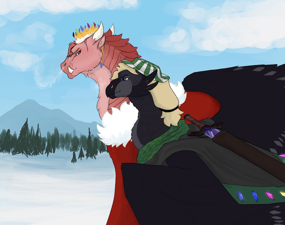 fallssong's tweet photo. Winter afternoon - Technoblade and Philza dragon au art!
#philza #technoblade #drakons #dsmpfanart #fanart #art https://t.co/iB532qnxgw