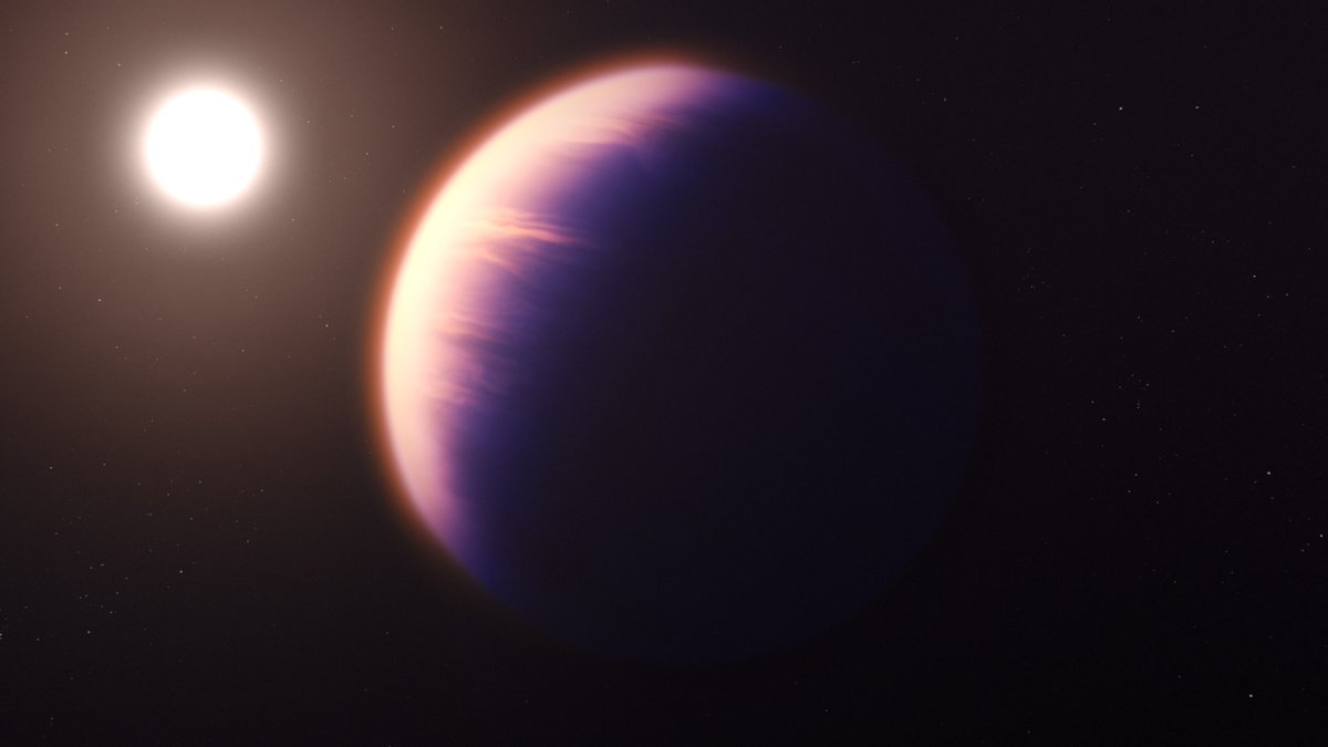 UMD Science (@umdscience) on Twitter photo WASP-39 b is a giant gas planet with eternal daylight on one side and eternal darkness on the other.
Using <a href="/NASAWebb/">NASA Webb Telescope</a>, @UMDAstronomy researchers discovered other key differences between the dawn and dusk sides of this distant world. Read more: go.umd.edu/WASP-39-b WASP-39 b is a giant gas planet with eternal daylight on one side and eternal darkness on the other.
Using <a href="/NASAWebb/">NASA Webb Telescope</a>, @UMDAstronomy researchers discovered other key differences between the dawn and dusk sides of this distant world. Read more: go.umd.edu/WASP-39-b
