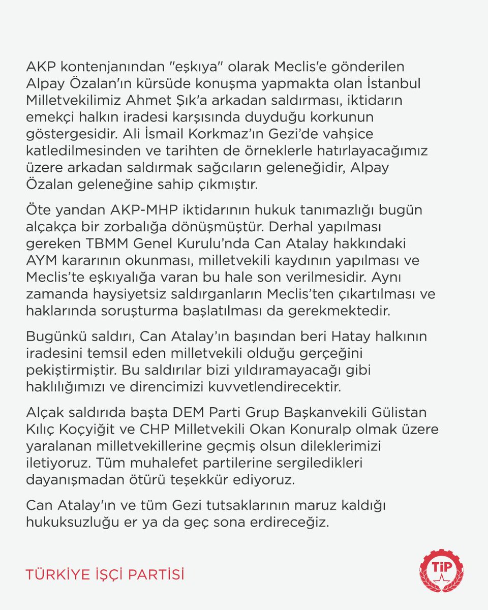 tipgenelmerkez's tweet image. Halk milletvekiline, memleket özgürlüğe kavuşacak! #CanAtalayMeclise