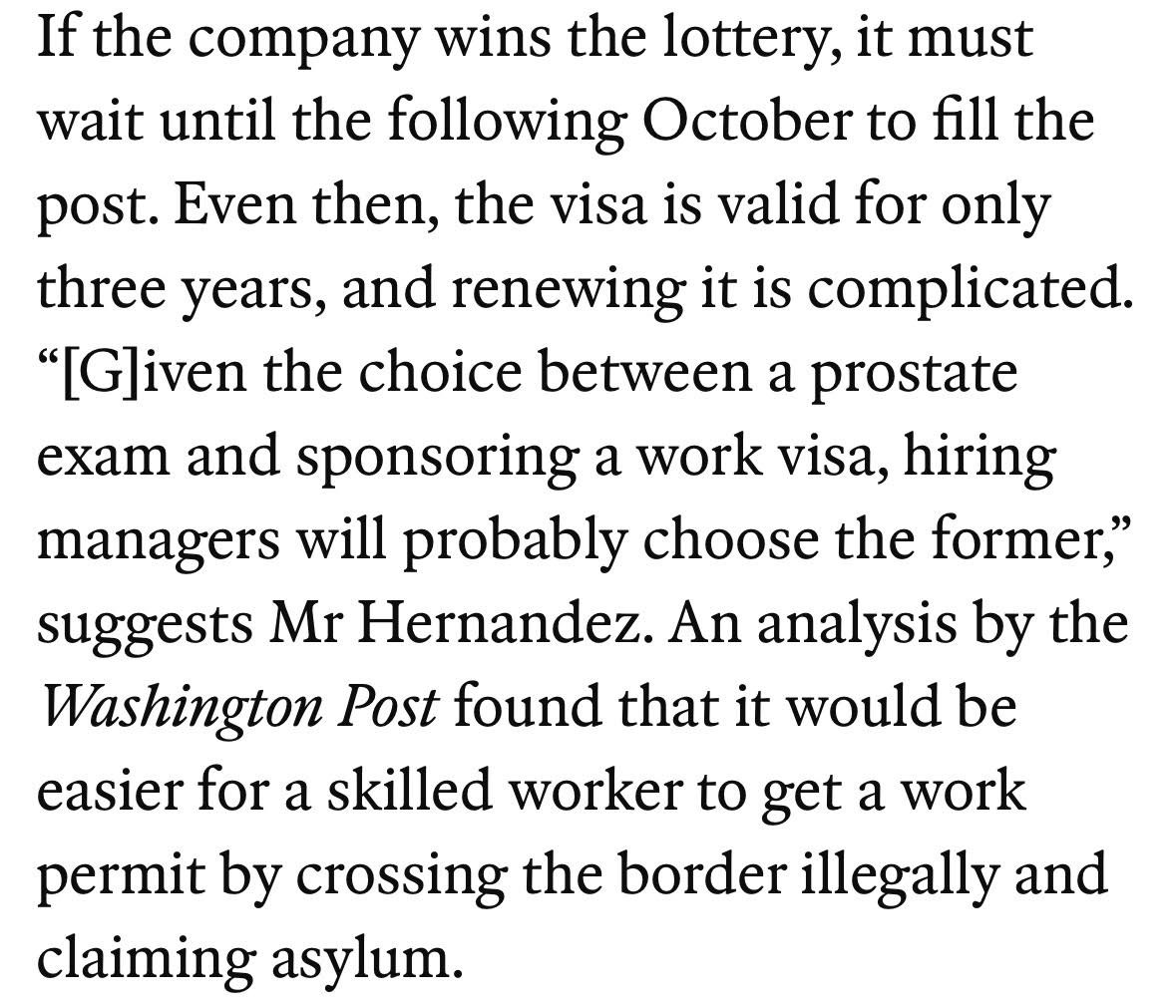 Grateful to the Economist for featuring my book, The Truth About Immigration, in their cover story this week. Talent is everywhere, opportunity is not! How can we do better to attract the immigrants who will build our future? economist.com/briefing/2024/… #immigration #talent #skill
