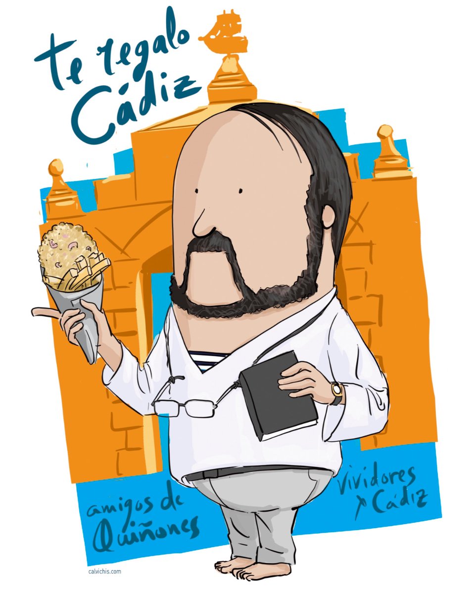 Hoy queremos acordarnos del escritor gaditano Fernando Quiñones, un gran amigo de La Caleta. 
Y que mejor forma que con un cartuchito de chocos fritos, la puerta de la caleta de fondo, y por supuesto libro en mano. ✍️📚 

#fernandoquiñones #escritor #gaditano #cádiz #chocos