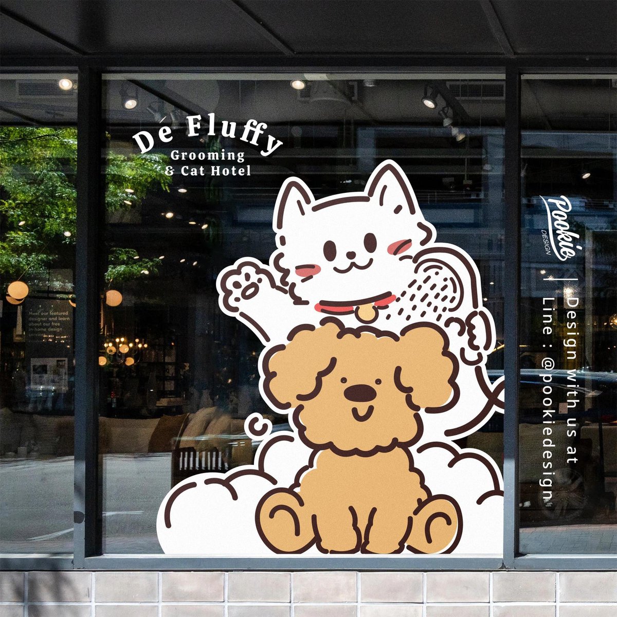 Pookiedesign1's tweet photo. Logo Project : De Fluffy Grooming &amp; Cat Hotel 
Logo / cartoon characters / ci brand / Packaging / Banner / Ads 
 LINE:@pookiedesign
หรือคลิก> https://t.co/T9IDbFqInA
#ออกแบบโลโก้ #โลโก้ #ออกแบบ #logo #design #artwork #ออกแบบกล่อง #graphic #pookiedesign #นายกรัฐมนตรีคนที่31 https://t.co/ACdgodGpUq