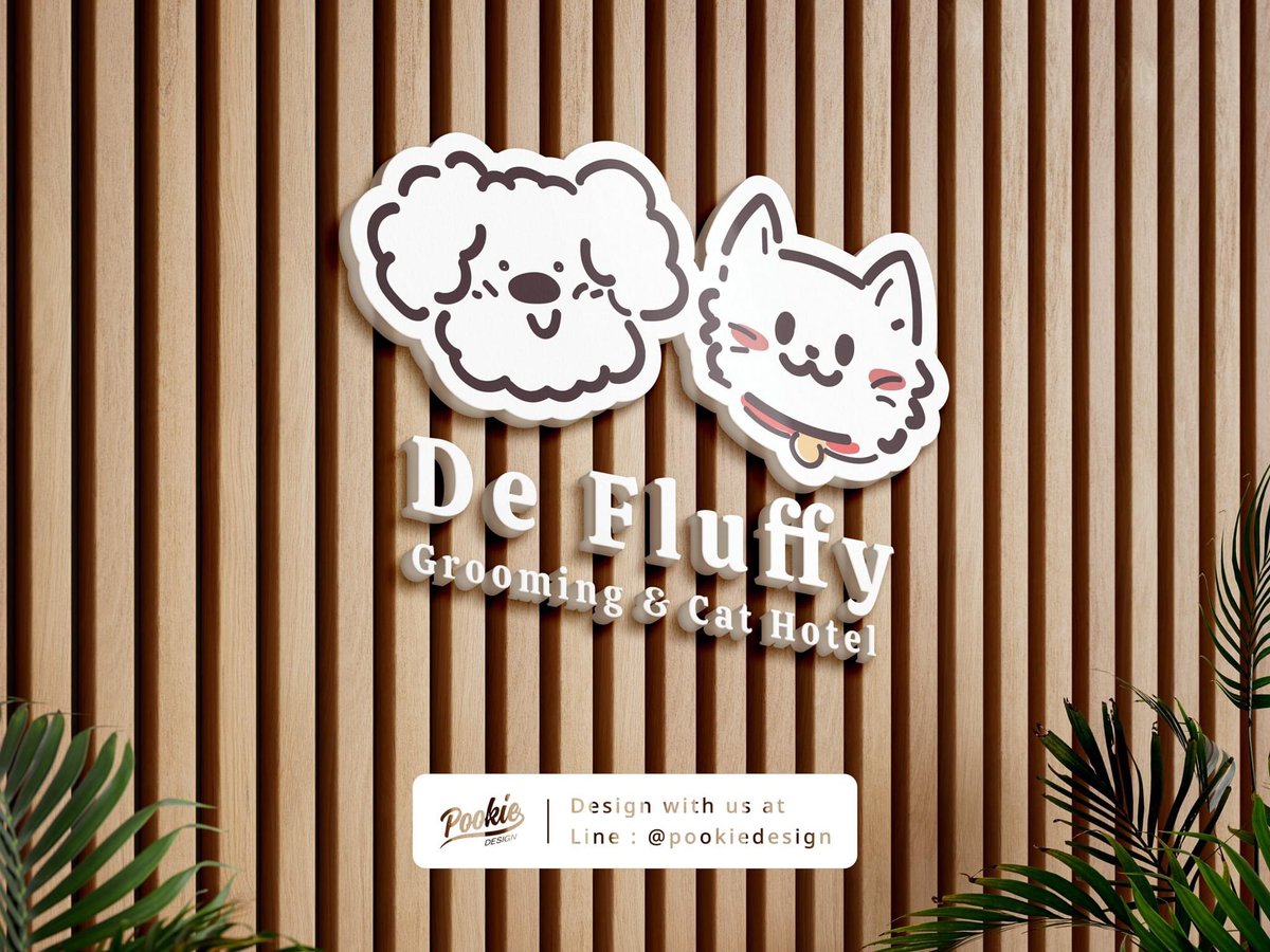 Pookiedesign1's tweet photo. Logo Project : De Fluffy Grooming &amp; Cat Hotel 
Logo / cartoon characters / ci brand / Packaging / Banner / Ads 
 LINE:@pookiedesign
หรือคลิก> https://t.co/T9IDbFqInA
#ออกแบบโลโก้ #โลโก้ #ออกแบบ #logo #design #artwork #ออกแบบกล่อง #graphic #pookiedesign #นายกรัฐมนตรีคนที่31 https://t.co/ACdgodGpUq