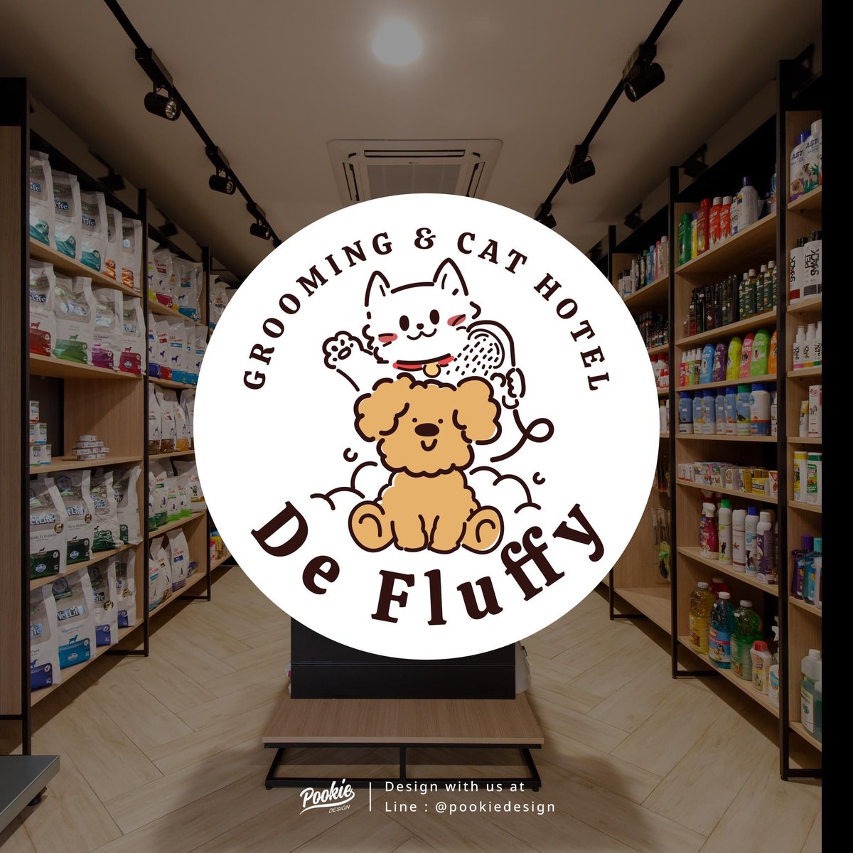 Pookiedesign1's tweet photo. Logo Project : De Fluffy Grooming &amp; Cat Hotel 
Logo / cartoon characters / ci brand / Packaging / Banner / Ads 
 LINE:@pookiedesign
หรือคลิก> https://t.co/T9IDbFqInA
#ออกแบบโลโก้ #โลโก้ #ออกแบบ #logo #design #artwork #ออกแบบกล่อง #graphic #pookiedesign #นายกรัฐมนตรีคนที่31 https://t.co/ACdgodGpUq