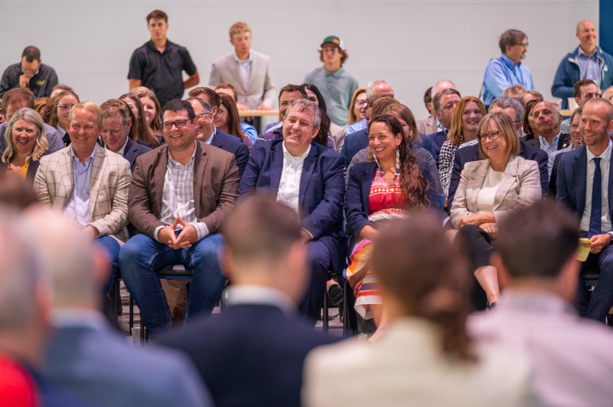 TheGrandFarm's tweet photo. Yesterday, Grand Farm was honored to have US Sen John Hoeven host a US Senate Agriculture Appropriations Committee Field Hearing at the Grand Farm Innovation Campus. 🌾 https://t.co/bP9CJ6rbty
