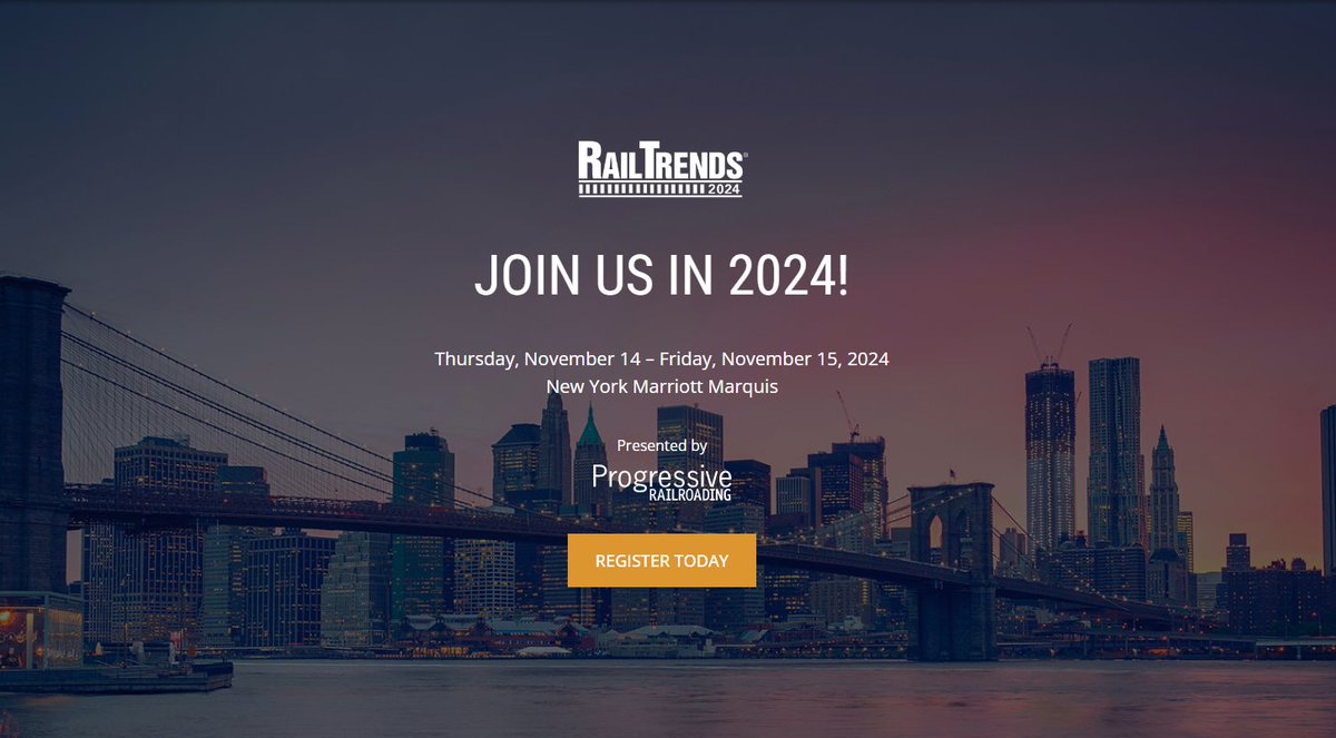 commtrex's tweet photo. RailTrends 2024: Commtrex CEO Martin Lew will be speaking at this event! Click to register or learn more... https://t.co/KIEXdRkSmx

#railshipping #rail #railindustry #freightshipping #supplychain #logistics https://t.co/O5Yz8PxnVD