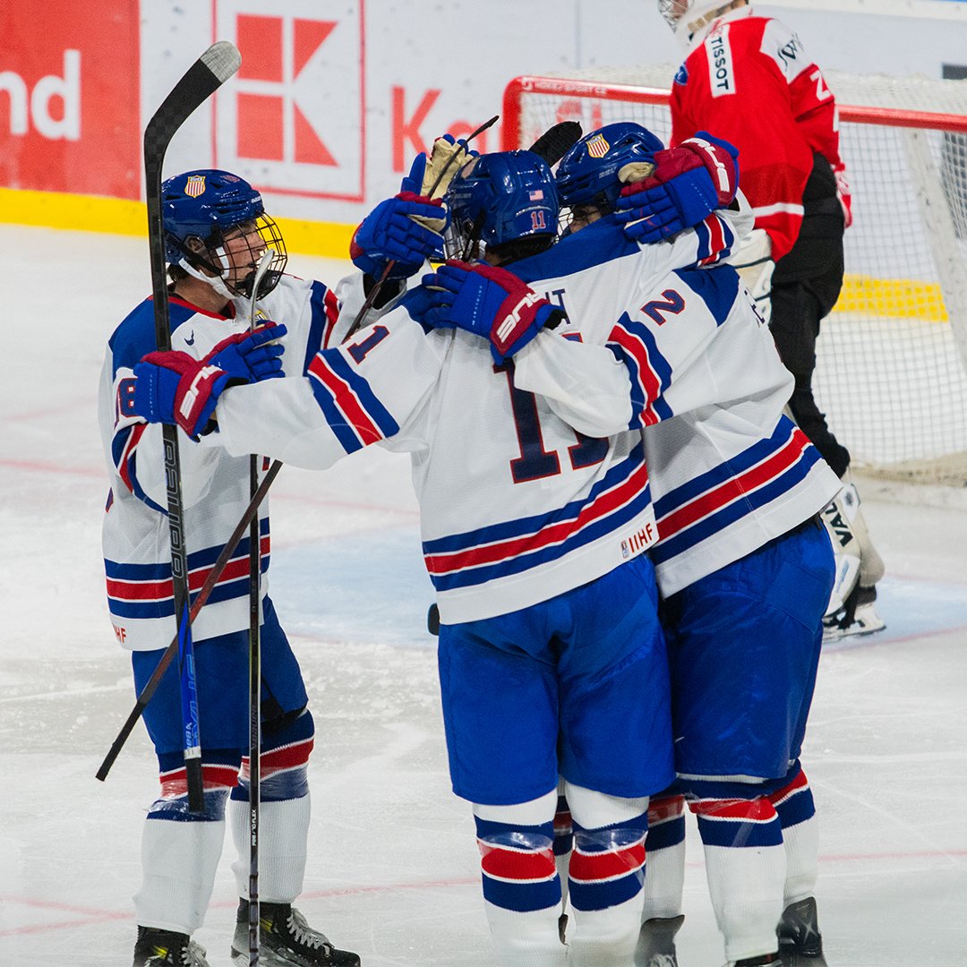 usahockey's tweet photo. The U.S. Under-17 Select Team recorded a 7-0 victory over Switzerland today, with Nathaniel Pederson netting a goal &amp; two assists, &amp; Ryder Fetterolf notching a 25-save shutout.

The U.S. returns to action tomorrow (Aug. 17) vs Czechia at 7:30a ET in the #FiveNations Tournament!