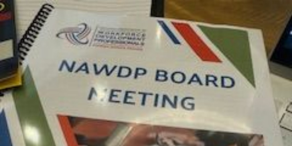 Valaryee_M's tweet photo. Day 2 - NAWDP board meeting! Discussing membership and the CWDP. Are you a certified workforce development professional? If you are a workforce development professional, you should be! https://t.co/jJRGKrxxvi