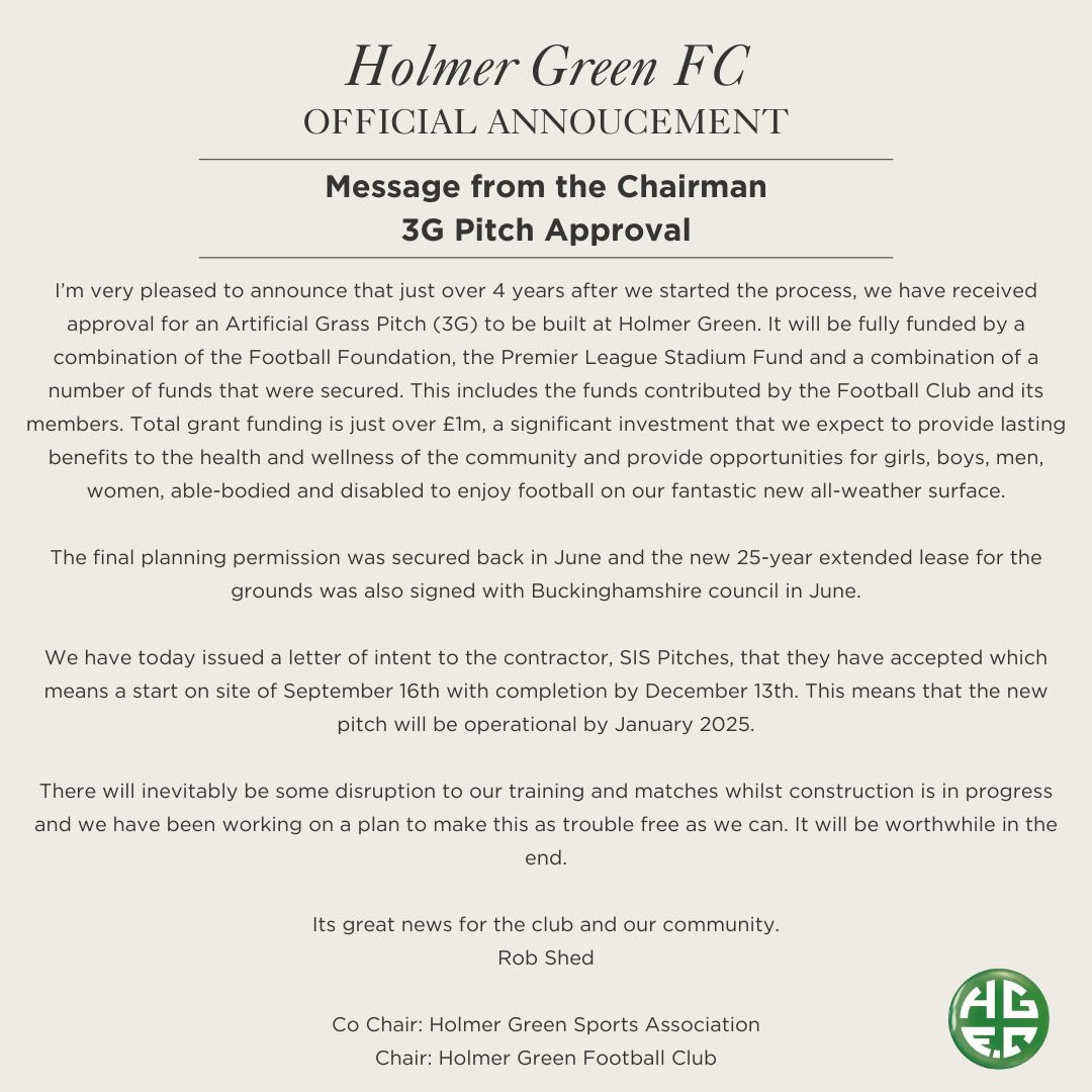 Holmer Green FC tweet media