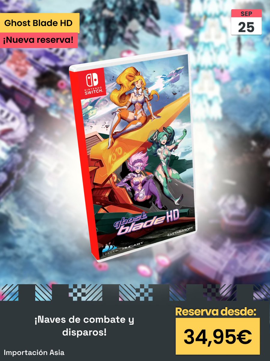 xtralife_es's tweet photo. Vive la nostalgia de los juegos arcade con #GhostBladeHD💥

Descubre su sistema de puntuación adictivo y acaba con enormes jefes reservándolo por 34,95 €🤩

https://t.co/IifmuVleWK - Importación ASIA https://t.co/twhyDhadlu