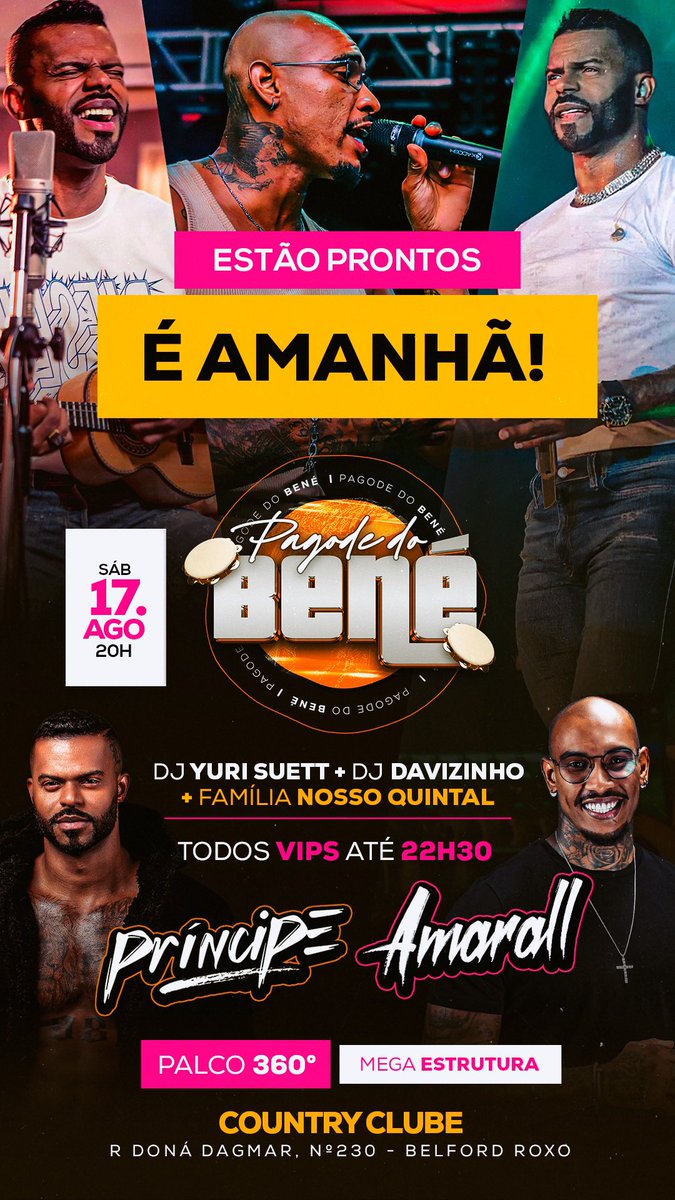 AMANHÃ É DIA DE MUITO PAGODE 🤩