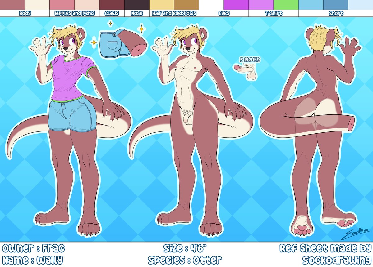 NsfwSocko's tweet photo. Ref sheet done for @dr_frac !!✨✨ https://t.co/w2v3ohFmTl