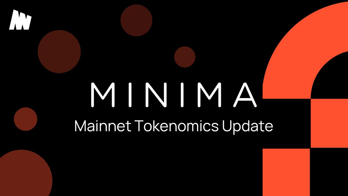 Minima_Global's tweet photo. Our original Tokenomics document was published well ahead of our Token Generation Event (TGE).  

As we rapidly approach the listing of Native Minima we took the decision that the time was right to revisit it, in part to counter Community fears of a supply shock as we prepare to list. 🧵