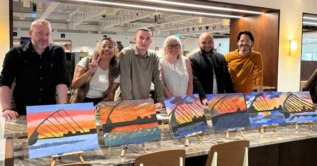 During our latest social gathering, we discovered that some of us are more artistically inclined than we even realised! We had a fantastic day at <a href="/WeWork/">WeWork</a> wrapped up with a fun painting workshop 🎨

It was wonderful to encourage our team to come together and try something new