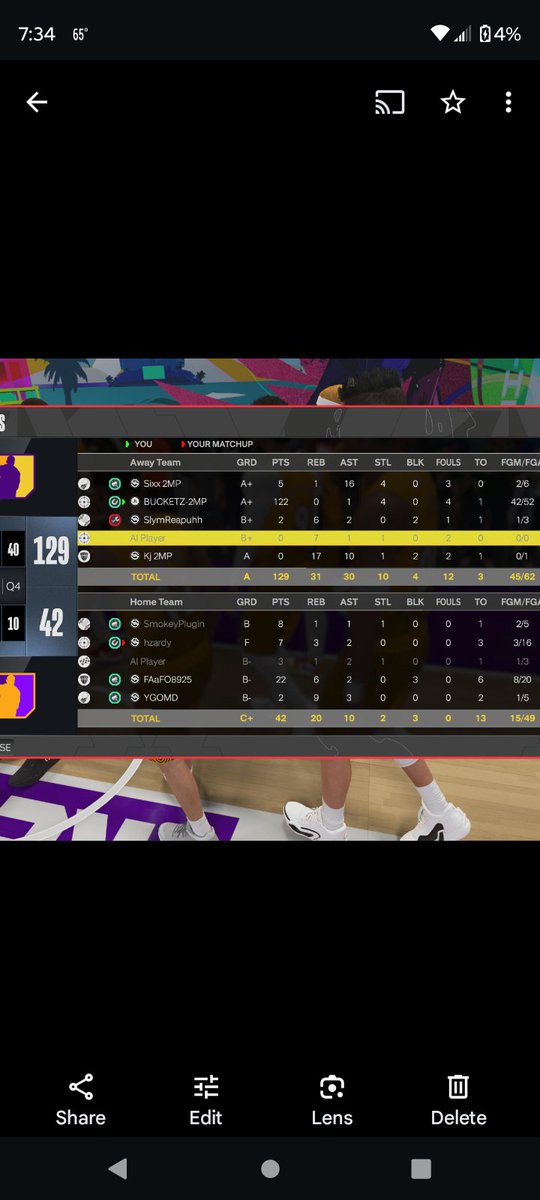 I scored a 122 in THE REC on 80% shooting on my P5 n I'm a Xbox player 🎯🗣️ #NBA2K24 #PS5Share