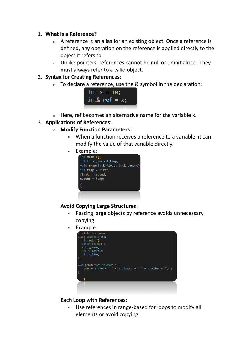 TechHarshal's tweet image. 📚 Day 13 of Learning C++ Programming Language 💻
 Today’s Highlights: [References]

What I Learned:
 - Reference
 - Concepts and Examples
 
Next Steps:
[Pointers]

Today&apos;s notes are given

#day12 #programminglanguage #codinglife #Cpp #twitter