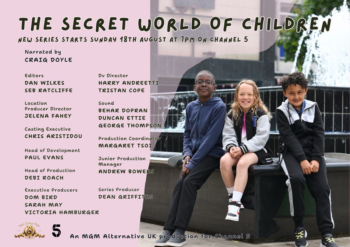 How much independence can a 9 year-old handle? Really enjoyed helping to make this new series starting 7pm Sunday on Channel 5