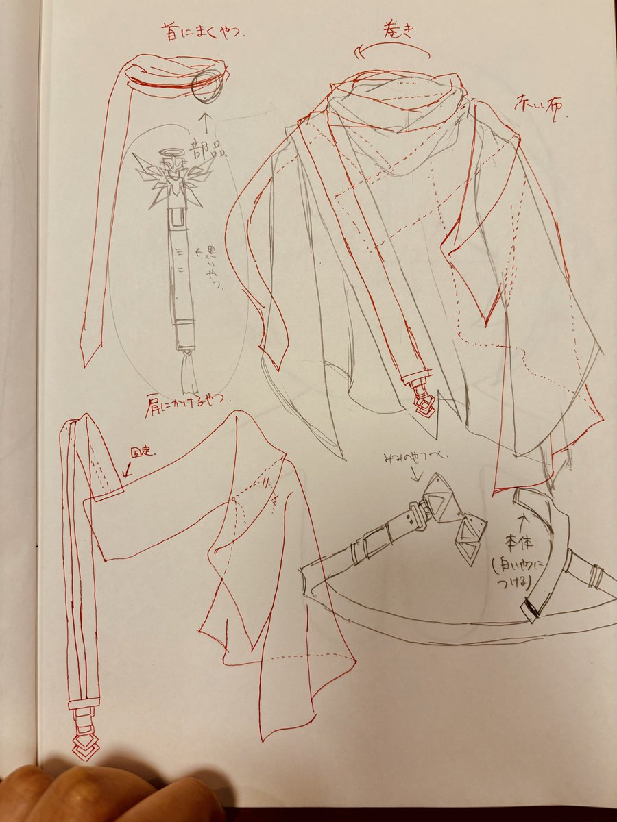 これ、フェディの服分解してるとこ
公式資料ないとこあるから想像で補っているところも多い 