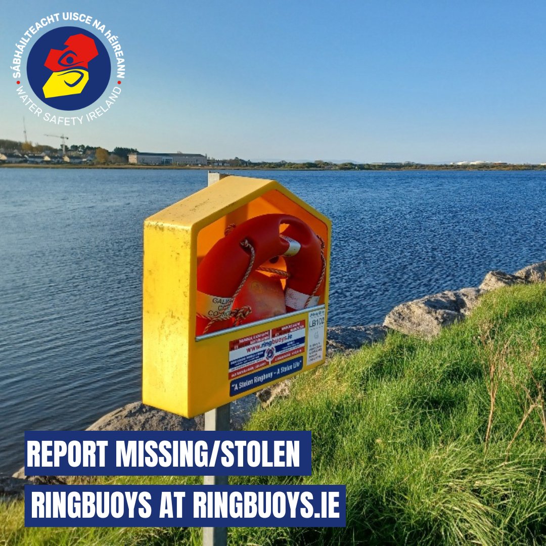 WaterSafetyIE's tweet photo. ⚠️ Your quick action could help save a life! ⚠️
If you spot any ringbuoys missing from their stations, don't hesitate to report it. 🚨
To report a missing ringbuoy visit https://t.co/zaTojNpkMO
#WaterSafety #missingringbuoy #ringbuoy #ireland https://t.co/GQQZ7zRGpk