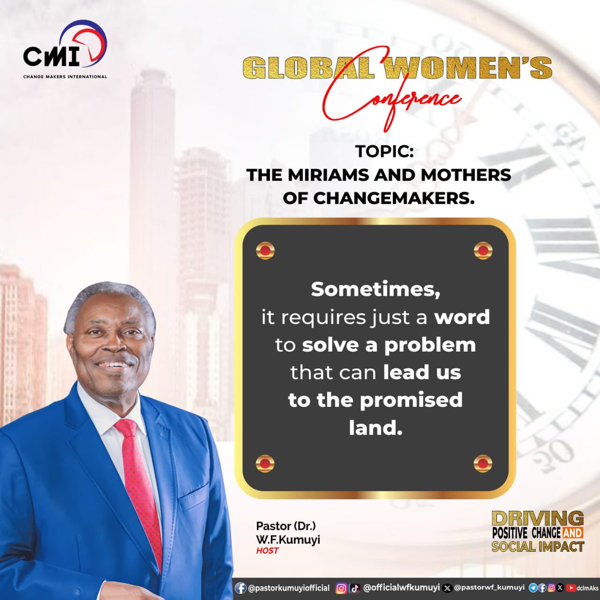 dclmaks's tweet photo. CHANGE MAKERS INTERNATIONAL 
DAY ONE - GLOBAL WOMEN CONFERENCE
DRIVING POSITIVE CHANGE AND SOCIAL IMPACT

Excerpts from the Keynote Speaker and Covener, PASTOR W F KUMUYI 

Join us for the DAY 2 from 5pm

#ChangeMakersInternational
#CMIPortHarcourt
#BeTheChange2024
#dclmaks https://t.co/uD1l40kuIe