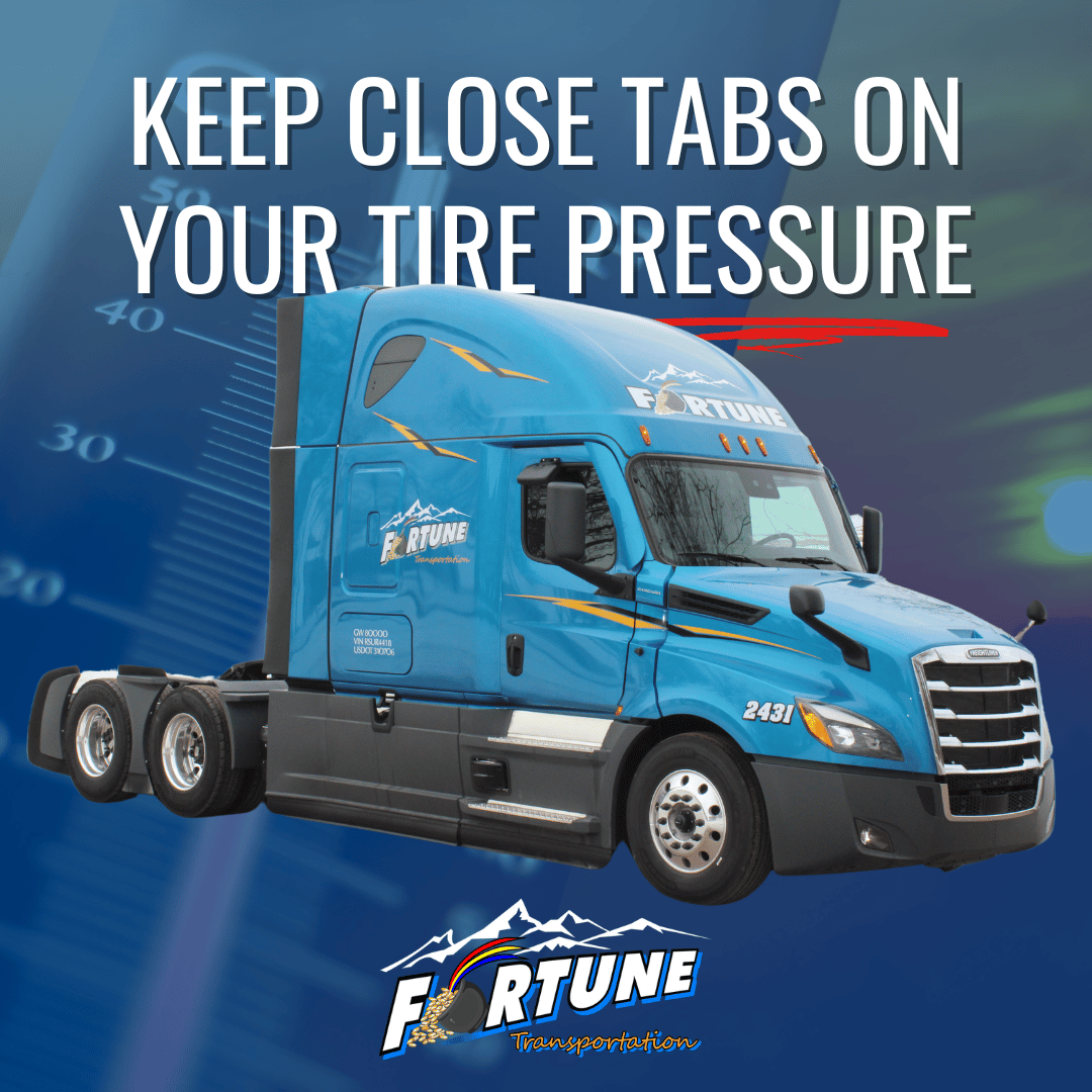 FortuneTrans's tweet photo. Summer heat can affect your tire pressure, drivers! Make it a habit to check your tire pressure regularly, especially before long hauls. Don't forget to check the spare too! #TruckMaintenance #SafetyFirst https://t.co/BIbJsUVc2r