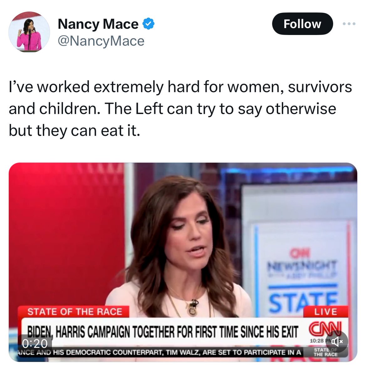 ArtCandee's tweet photo. Who else is tired of Nancy Mace trying to push a rapist on the women of this great nation?

🙋‍♀️ https://t.co/gT4RSwFF4d