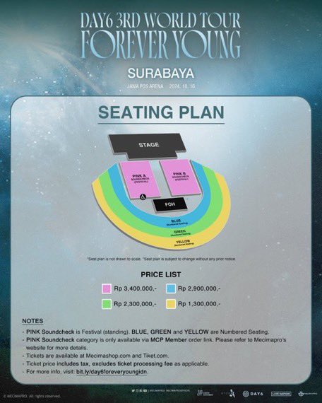 OPEN JASWAR DAY6 3RD WORLD TOUR IN INDONESIA  

[WAR ONLY]
🗓️  : 13, 16, 19 Oktober 2024 
📍  : Jakarta, Bali, Surabaya
FEE :  125K/tix

📩Dm for more info  
⚜️ Self payment
100% TRUSTED 
go check our pinned📌 

#DAY6_FOREVER_YOUNG_Indonesia
tags. day6 jastip forever young