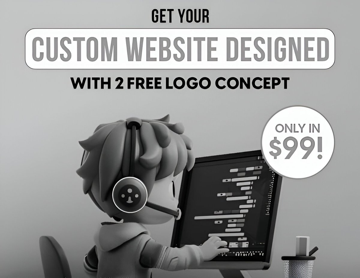 Glorandersn's tweet photo. 🚀 Boost Your Digital Presence with my Agency! 💻 Get a Professional Website Design &amp; Development Package + FREE Logo Design for just $99! 🤯 #WebsiteDesign #LogoDesign #DigitalPresence #BusinessGrowth #OnlineSuccess #WebDevelopment   #MarketingSolutions 💸 Limited Time Offer! ⏰ https://t.co/QkEQfj3R84