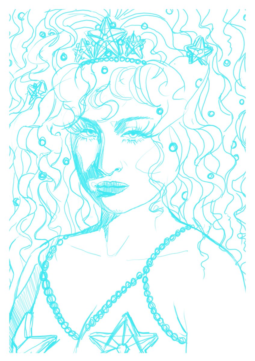 Vitoria_msm's tweet photo. Talvez talveeeeez eu esteja fazendo uma ilustra da Chappell Roan. O wip maroto pra vcs https://t.co/dXOyqVNSZQ