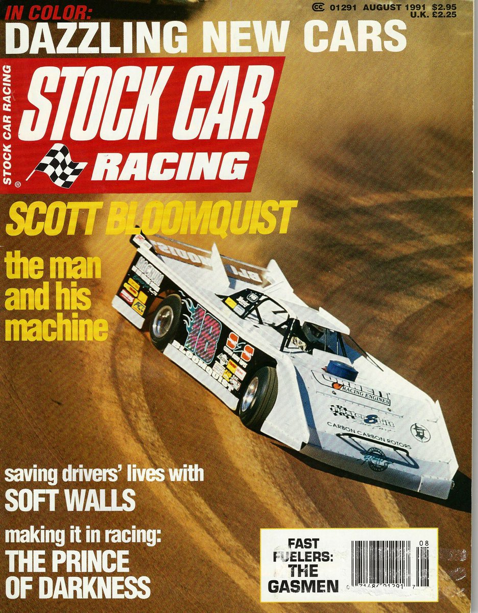 TaterSchlater's tweet photo. May have not been my driver, but he always had the sharpest looking cars. The Aug ‘91 of Stock Car Racing Magazine was what really had me hooked into Dirt Lates. He sure could drive the shit out of them.  Sad to see him gone so soon. Godspeed Bloomer. RIP #teamzero @SBR_TeamZero https://t.co/3t6rggL3M8