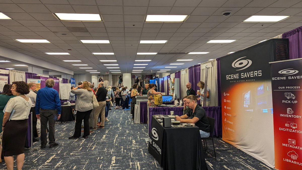 I love being a roving editor, but I'm an inveterate exhibitor. Is there anywhere more lively than the exhibit hall? Glad to have wandered my way there this morning at #saa24.