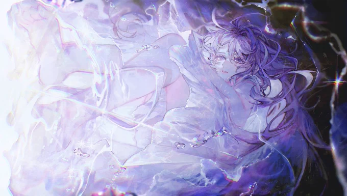 絵画的表現とイラストを掛け合わせた作品をデジタルで制作しています色の中の奥行きがこだわりです。 