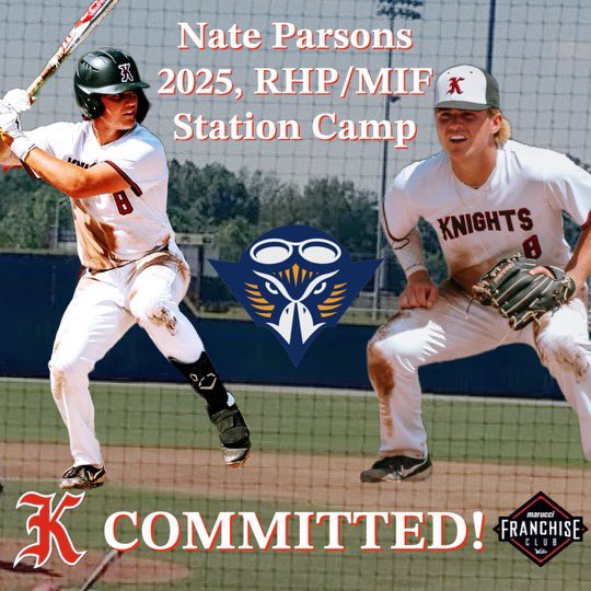 KNIGHTS BASEBALL (@knights_basebtn) on Twitter photo Congratulations to ‘25 Nate Parsons and his family on his commitment to <a href="/utm_baseball/">UTM Baseball</a> . The RHP/MIF is a huge get for the Skyhawks. Keep up the hard work <a href="/Nate_Parsons2/">Nate Parsons</a> . #reptheK <a href="/PerfectGameUSA/">Perfect Game USA</a> <a href="/PrepBaseballTN/">Prep Baseball Tennessee</a> <a href="/d1baseball/">D1Baseball</a> Congratulations to ‘25 Nate Parsons and his family on his commitment to <a href="/utm_baseball/">UTM Baseball</a> . The RHP/MIF is a huge get for the Skyhawks. Keep up the hard work <a href="/Nate_Parsons2/">Nate Parsons</a> . #reptheK <a href="/PerfectGameUSA/">Perfect Game USA</a> <a href="/PrepBaseballTN/">Prep Baseball Tennessee</a> <a href="/d1baseball/">D1Baseball</a>