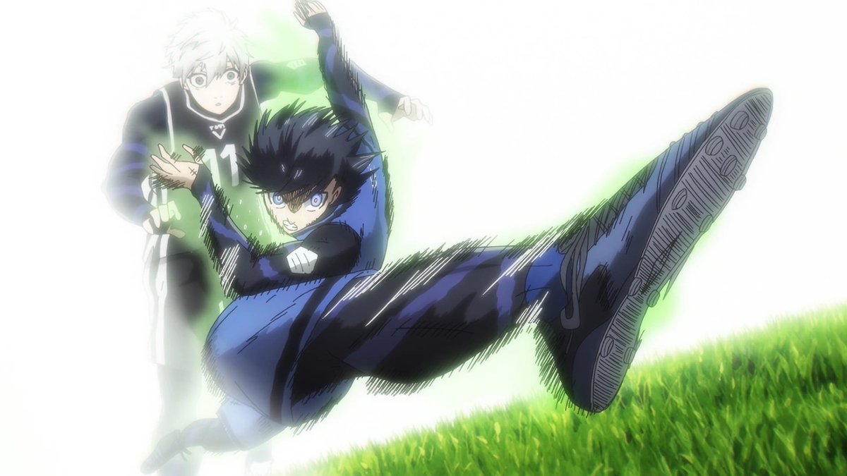 aquarobinn's tweet photo. Isagi’s direct shot! 

#aqualock https://t.co/8I7K1GyUNm