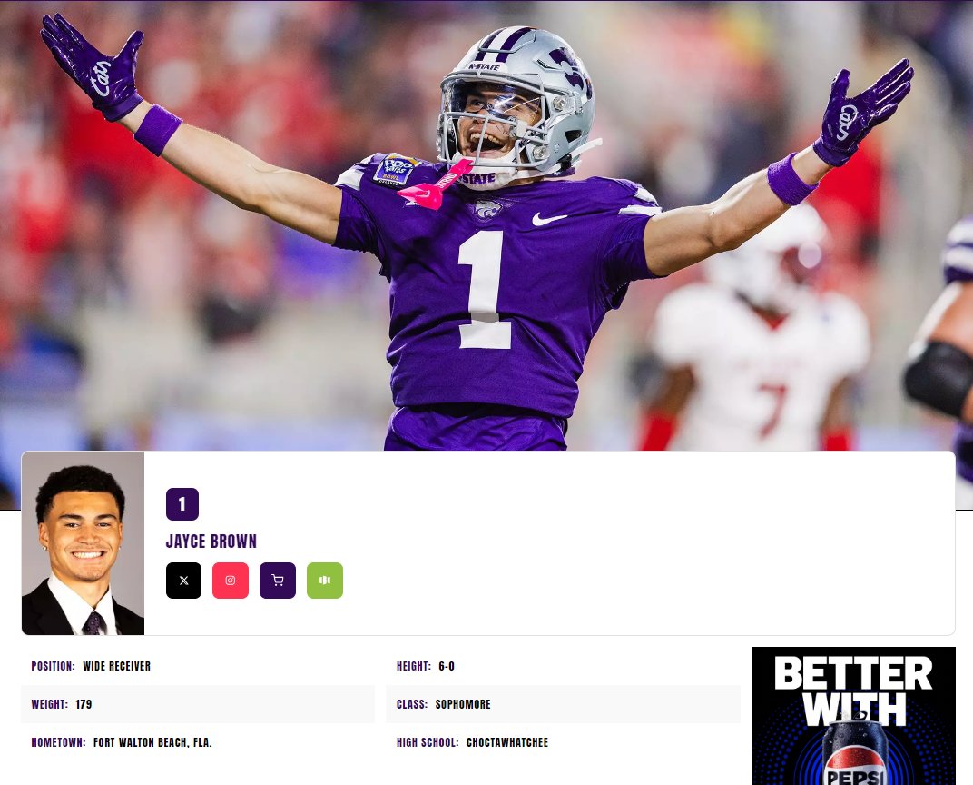 I'm not ready to predict that Jayce will be the next T. Lockett/Nelson but I will say that he will leave K-State a top 10 all time receiver.

400 receiving yards in his last 7 games as a true freshman in crazy