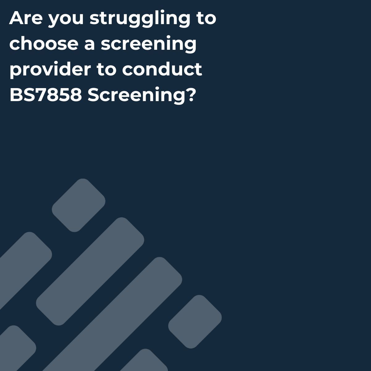 SecScreenServ's tweet image. By setting up an account with us you&apos;ll have a complete view of your candidates progress with their screening and have instant access to our team should you need to ask a question. For expert advice, thorough and fully compliant BS7858 reports choose Secure Screening Services.