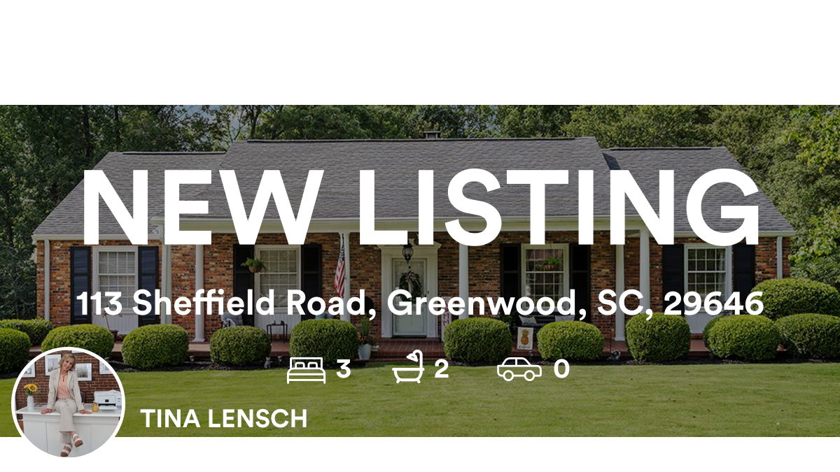ur4LifeRealtor's tweet photo. 🛌 3 🛀 2
📍 113 Sheffield Road, Greenwood, SC, 29646

My latest listing on RateMyAgent.
 17432
https://t.co/MkgrZ29caS

...
#ratemyagent #realestate #eXp_Realty https://t.co/P5nYwPY6L5