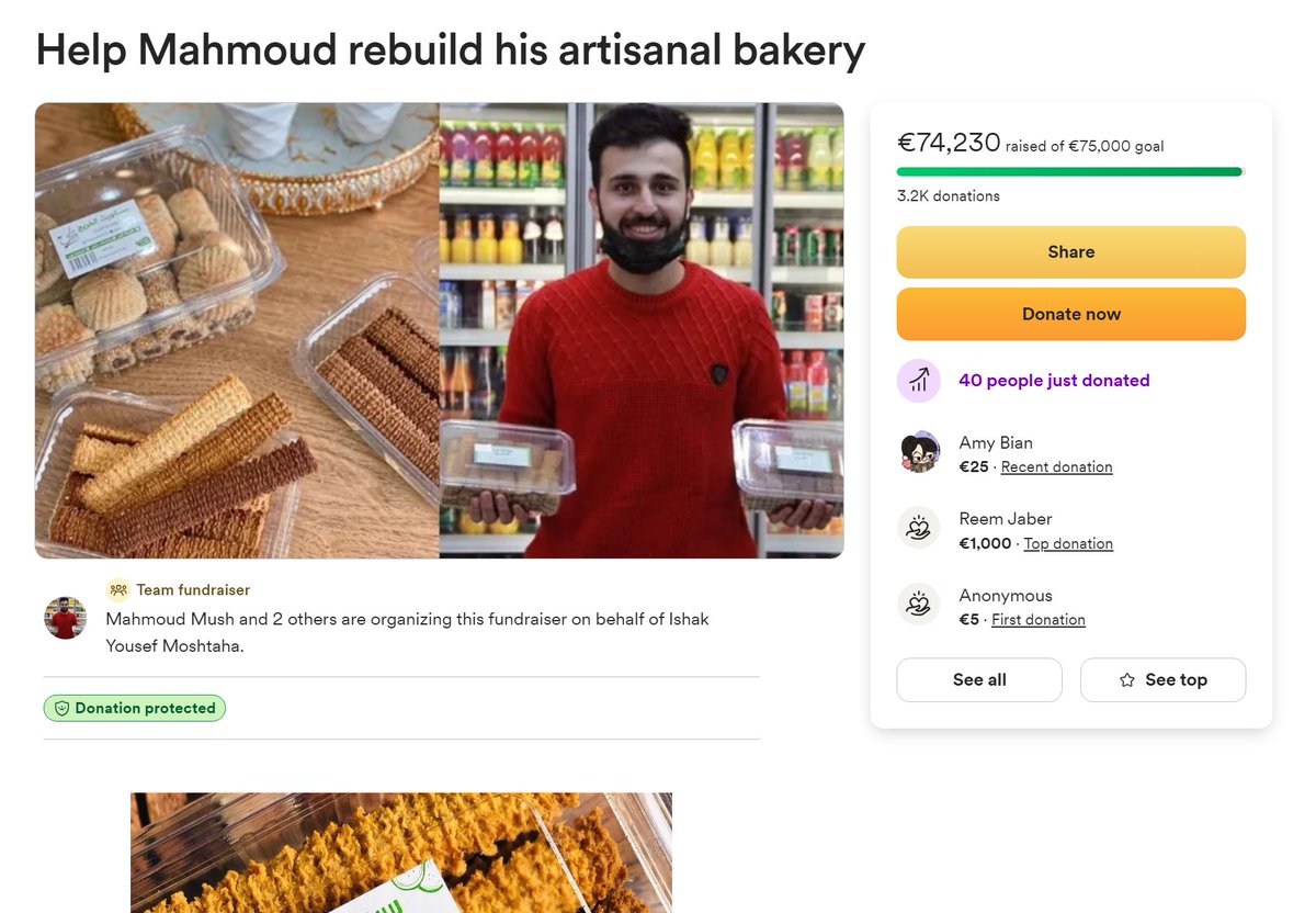MAHMOUD IS SO CLOSE TO HIS GOAL he hopes to reach it before the month ends but d0nations have slowed down SIGNIFICANTLY so please help him or share! 🇵🇸 gofund.me/8cfc4bb8