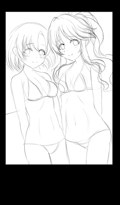 この夏は水着をいっぱい描きたいな…… 