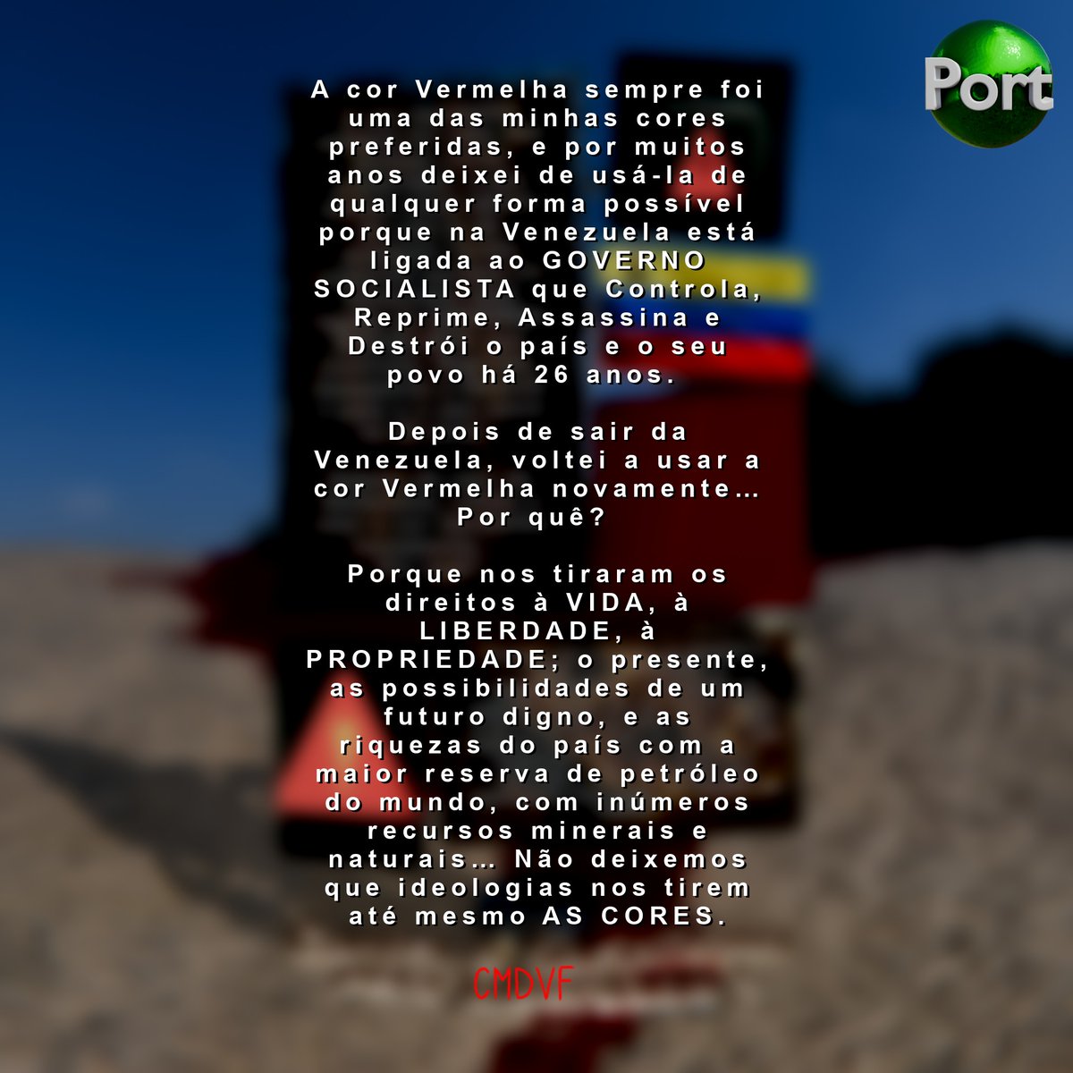CMDVF's tweet photo. Contra o Socialismo pela Liberdade

#ContraoSocialismopelaLiberdade

#Venezuela #Liberdade 
#VenezuelaLivre #PelaLiberdade #LiberdadeParaVenezuela
#VenezuelaLivreDoSocialismo #AbaixoOSocialismo #ForaOSocialismo #ContraoSocialismo
#VenezuelaLivreDosDitador https://t.co/xUlWrXBSpF