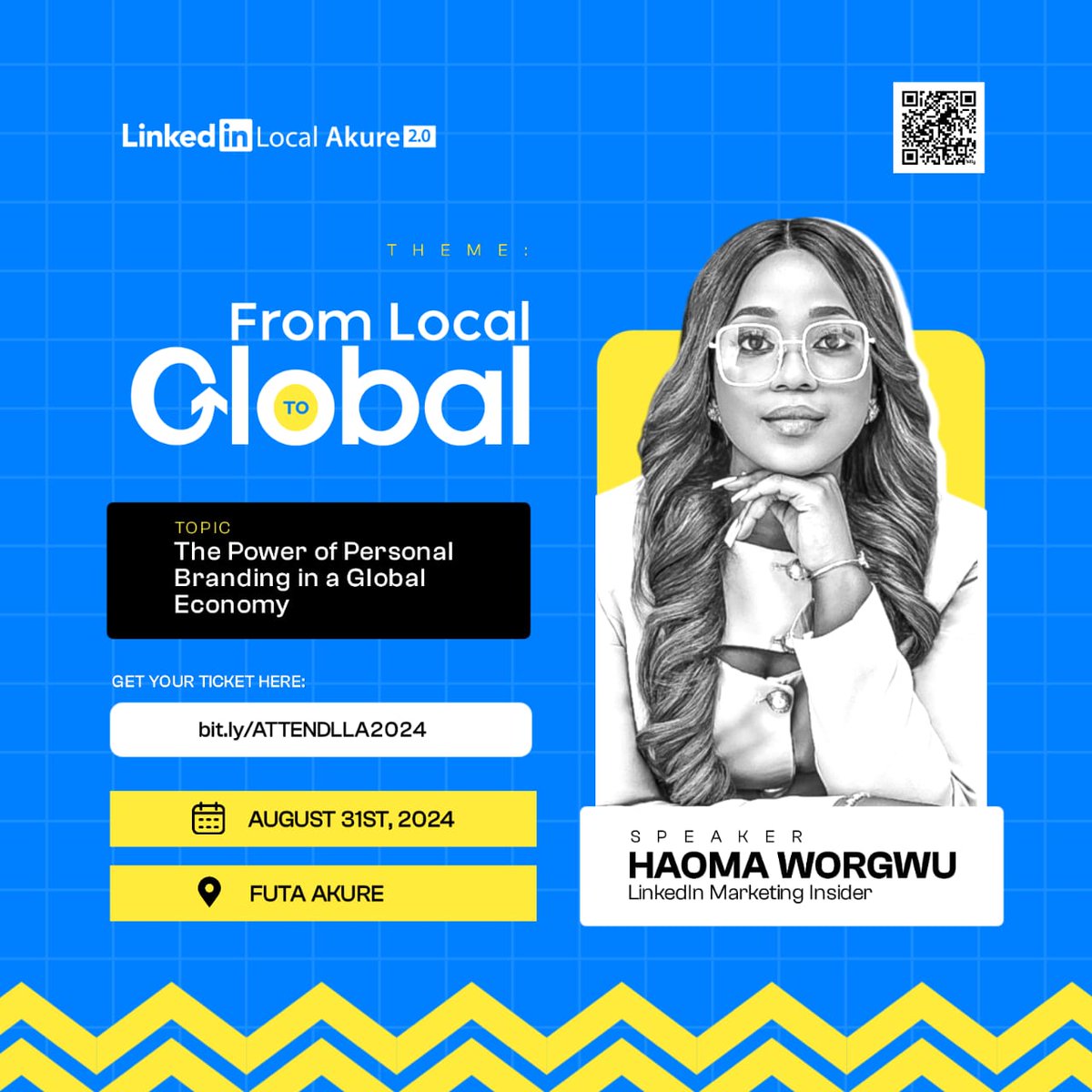 linkedinakure's tweet image. Meet HAOMA WORGWU, a top 10 LinkedIn creator globally and convener of the Light '24 conference. A woman of God with impactful direction and wisdom. She'll be speaking live at the Local to Global event - don't miss it!"

#FromLocalToGlobal #LLA2024 #LinkedIncommunity