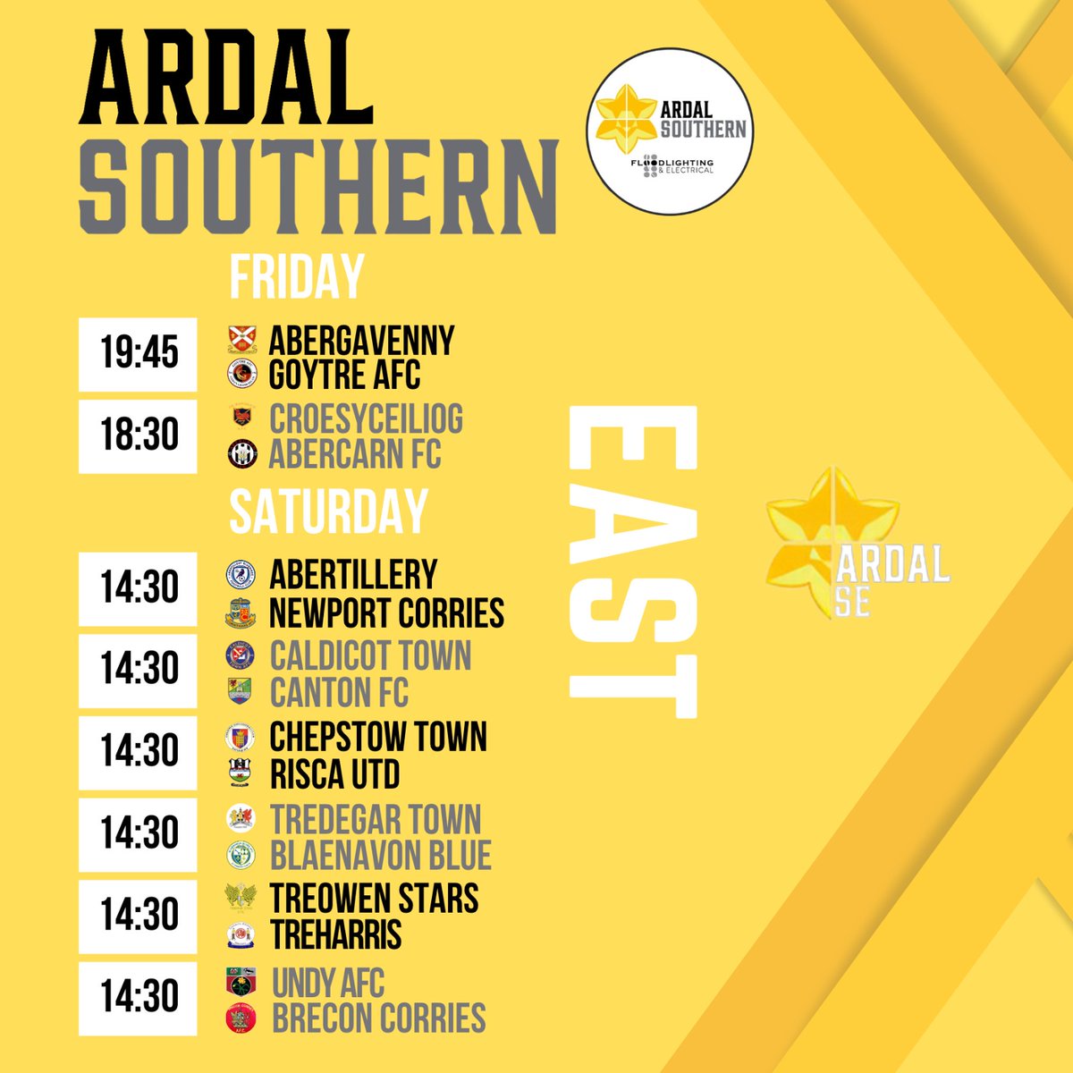 ArdalSouthern's tweet photo. This weekend's games @ArdalSouthern https://t.co/zsuUtWYO8L