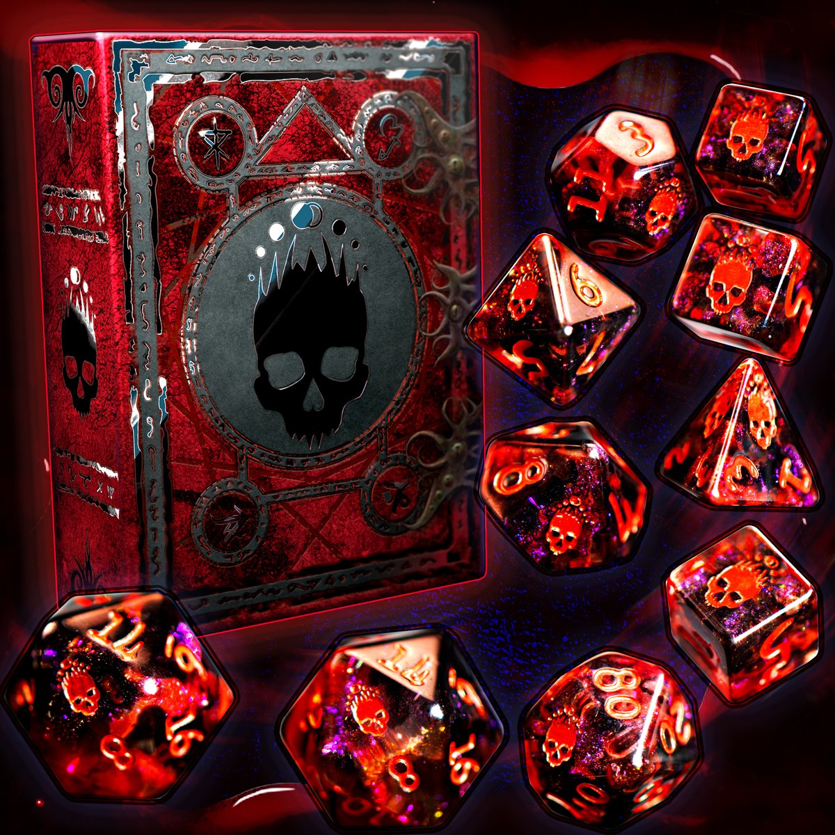 🖤LAST CALL. Thank you to everyone who has supported us so far! We’re honored to have you with us as we close this chapter. For those who haven't, there's still time to join us in these final moments and make them unforgettable. kickstarter.com/projects/infin… #dice #elderdice #d20