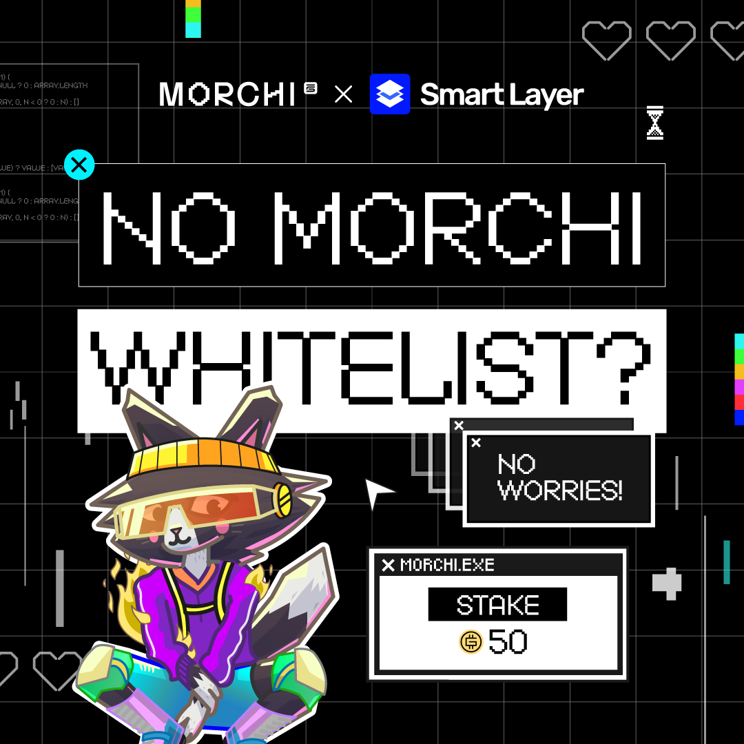 mooarofficial's tweet photo. 🚨 No #MORCHI WL? No worries! 🚨

You can still stand a chance to get a WL for the MORCHI mint by staking 50 GMT on the @SmartLayer launchpad.

How to stake:
1️⃣ Visit Smart Layer Launchpad
2️⃣ Soft Stake at least 50 GMT on the Launchpad
3️⃣ Do not move the GMT from your wallet until the staking period ends.

📅 Staking period: August 8th - August 18th

📈 Increase your chances - stake 50 GMT for a WL shot!