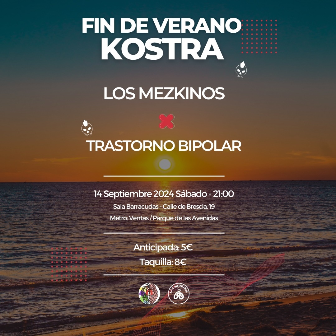 mezkinos's tweet photo. Tras un breve paroncito de unos meses retomamos los conciertos el día 14 de septiembre, si estás en Madrid, te gusta el punk tontorrón y tienes 5 euritos pasate a vernos ❤️‍🔥 https://t.co/bReEI9mSyj