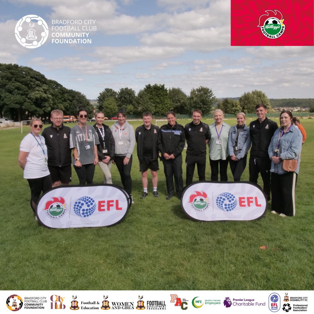 bcafc_cf's tweet photo. 🐔 | #FootballCamps

Great having @WYP_LLeadbeater from @WestYorksPolice at our @KelloggsUKI #football camp at Idle today ⚽️

Lucy handed out trophies and certificates to participants 🏆

A fab two days with @WYP_BDEAT and @WYP_CYBERADVICE 🤝

#BCAFC | #CommunityFoundation https://t.co/iT0BQcGacC