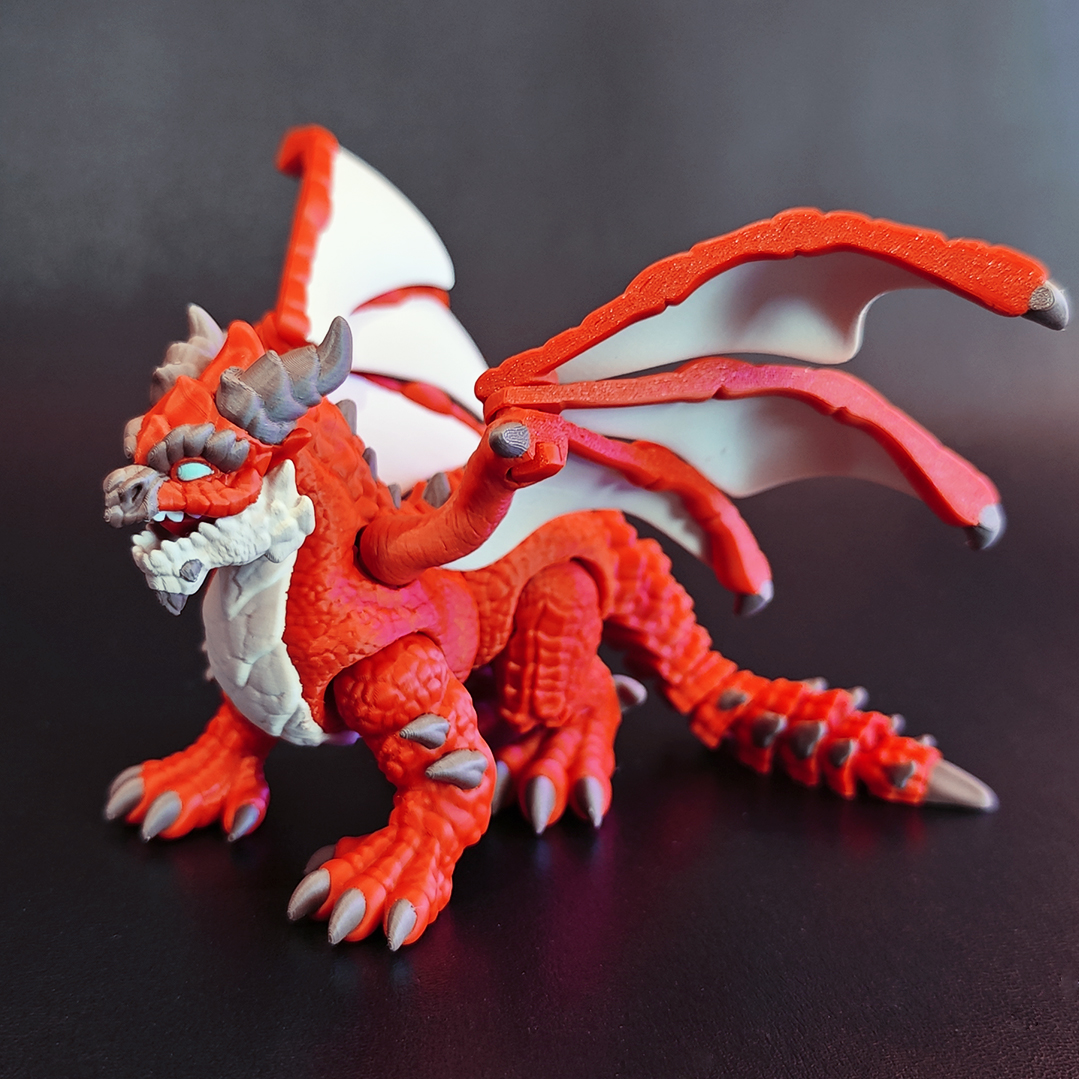 BoxSkull3D's tweet photo. FLEXI - ELEMENTAL DRAGON - CLASSIC
New desing available now on @Cults3D 

https://t.co/N2yDYTnaQL

#boxskull #animalprint #cults #dragons #prints #print3d #classic #animalprint #cults3d #animals #toys  #Elemental  #Dragon  #bambulab https://t.co/Xj61tuLZsM