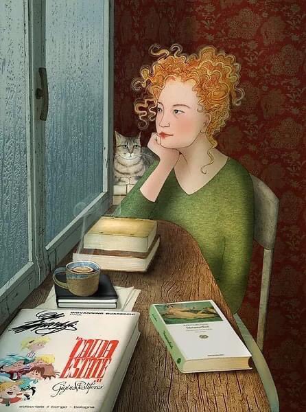 Paperbacks_Plus's tweet photo. โค๏ธ๐๐๐ง๏ธ
Happiness is not having to go anywhere on a rainy day.
Artist Bettina Baldassari @bettipigna (https://t.co/UdJk04WPlz)
#rainydayreader #catandbooks https://t.co/VDnrnbFuOB