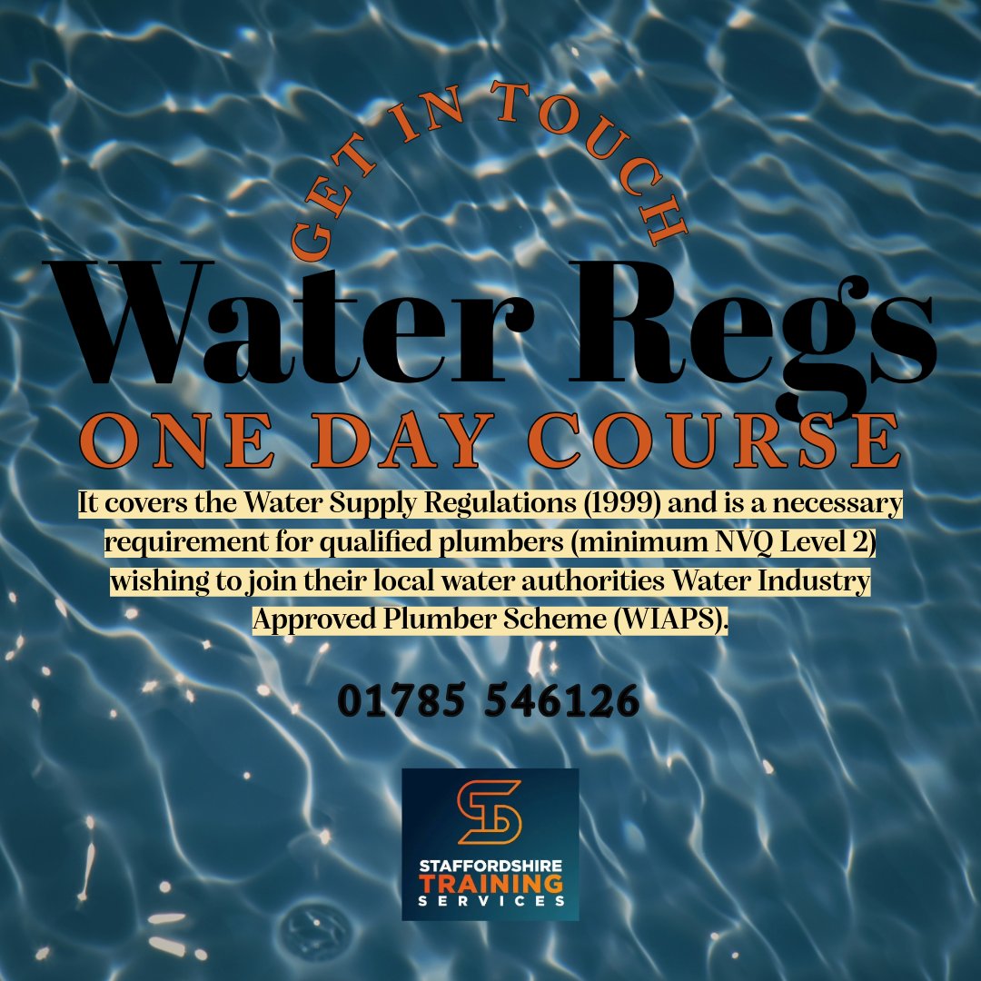 T𝚑𝚎 𝚆𝚊𝚝𝚎𝚛 𝚁𝚎𝚐𝚞𝚕𝚊𝚝𝚒𝚘𝚗𝚜 𝙲𝚎𝚛𝚝𝚒𝚏𝚒𝚌𝚊𝚝𝚎 𝚒𝚜 𝚊 𝚜𝚙𝚎𝚌𝚒𝚊𝚕𝚒𝚜𝚝 𝚙𝚕𝚞𝚖𝚋𝚒𝚗𝚐 𝚚𝚞𝚊𝚕𝚒𝚏𝚒𝚌𝚊𝚝𝚒𝚘𝚗 𝚊𝚌𝚌𝚛𝚎𝚍𝚒𝚝𝚎𝚍 𝚋𝚢 𝚝𝚑𝚎 𝙻𝙲𝙻 𝙰𝚠𝚊𝚛𝚍𝚜. 𝙶𝚎𝚝 𝚒𝚗 𝚝𝚘𝚞𝚌𝚑, 𝚠𝚎 𝚊𝚛𝚎 𝚊𝚕𝚠𝚊𝚢𝚜 𝚑𝚊𝚙𝚙𝚢 𝚝𝚘 𝚑𝚎𝚕𝚙!